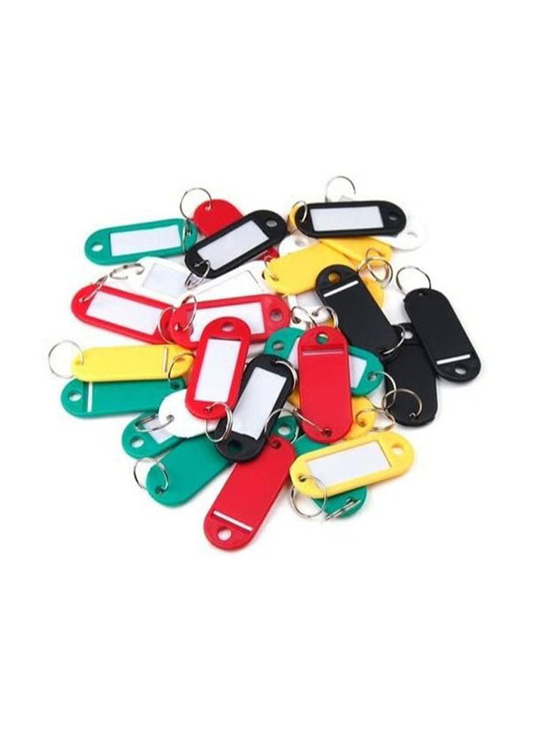 Modest Plastic Key Tags, B07MK3DTVJ, 100 Pieces, Multicolour