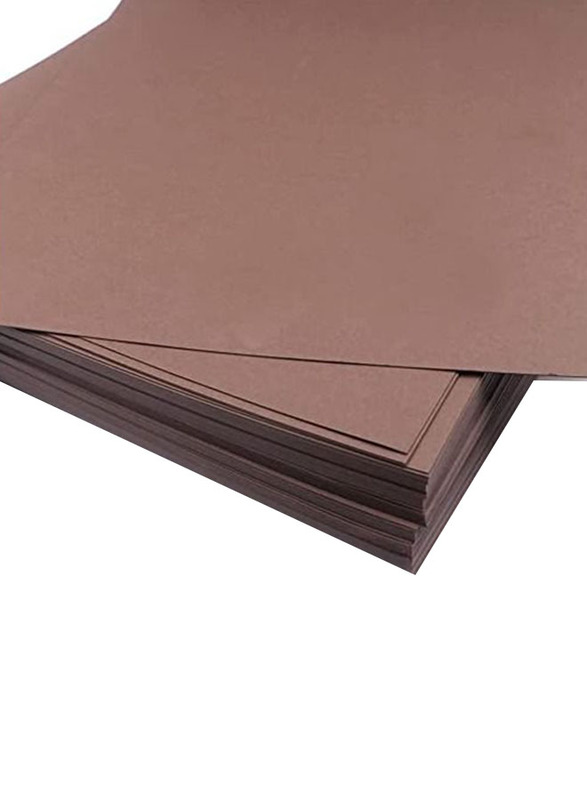 Color Paper Sheets, 20 Sheets, 250 GSM, A4 Size, Dark Brown