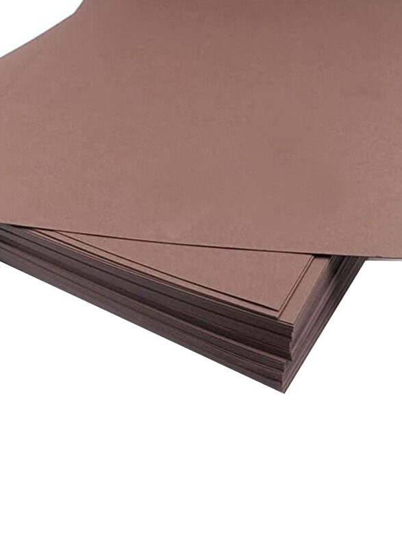 

Generic Color Paper Sheets, 20 Sheets, 250 GSM, A4 Size, Dark Brown