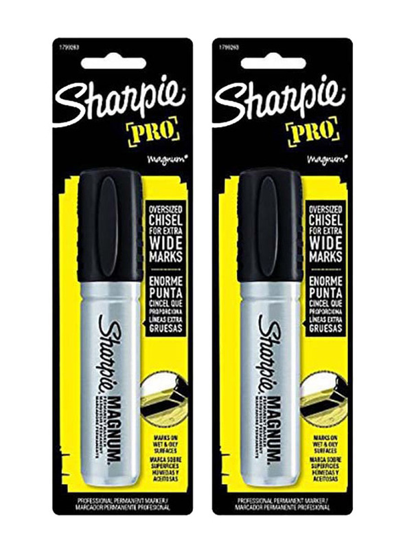 Sharpie 2-Piece Magnum Permanent Marker, Black