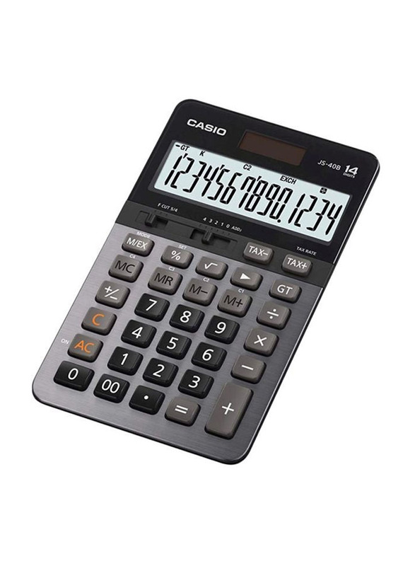 Casio 14-Digit GT Dual Power Calculator, Multicolour
