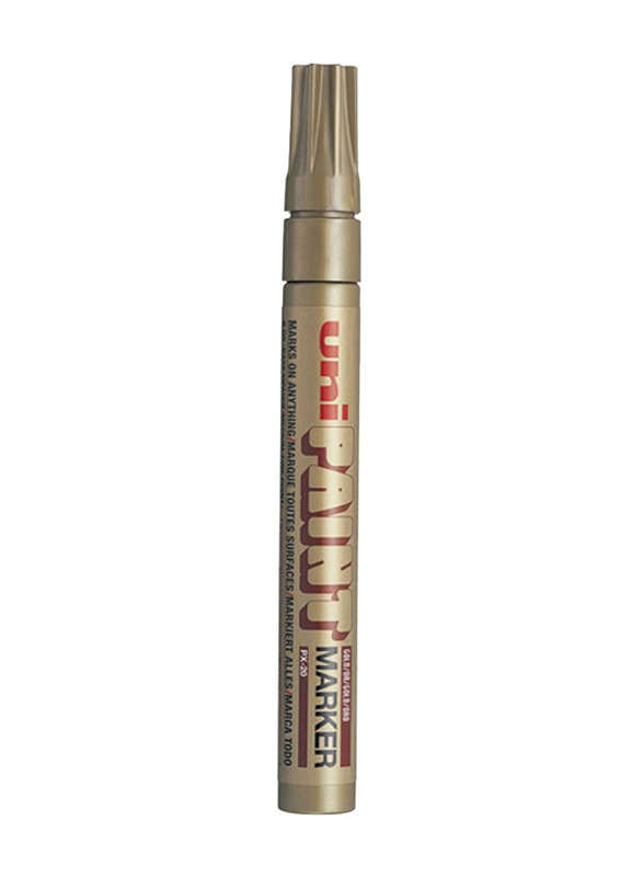 Uniball 12-Piece Bullet Tip Paint Marker, Gold