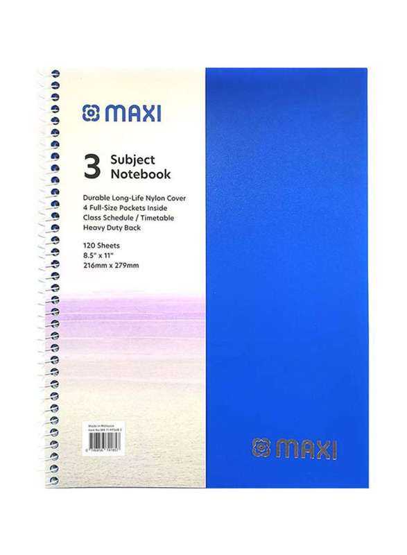 Maxi 3-Subject Heavy Duty Notebook