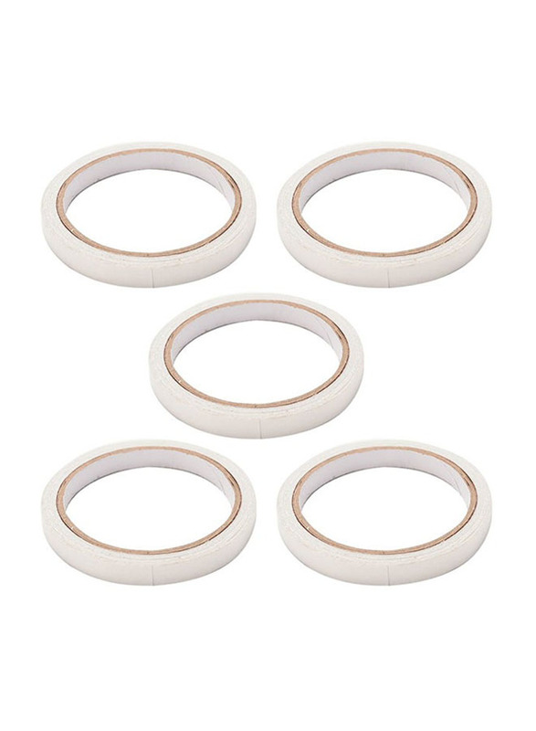 Double Sided Adhesive Packaging Tape Set, 5 Pieces, White