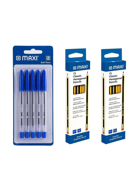 Maxi 29-Piece Pen & Pencil Set, Multicolour