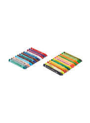 Faber-Castell Triangular Grip Wax Crayons, 11 x 90mm, 24 Pieces, Multicolour