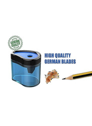 Maxi 24-Piece Hexagonal Black Lead Pencil & Plastic Clear Ruler 15cm & Single Hole Barrel Sharpener with Classic Eraser 2 Pieces, Assorted