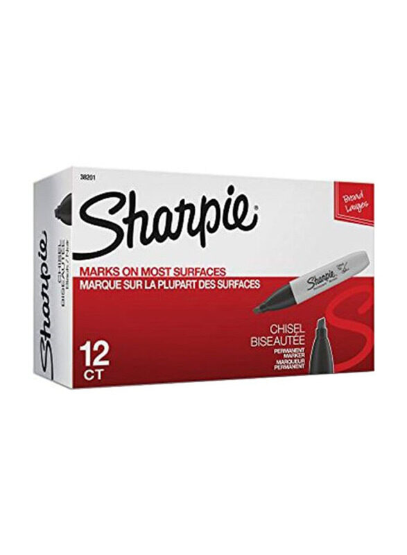 

Sharpie 12-Piece Permanent Marker Set, Black/Green/Red