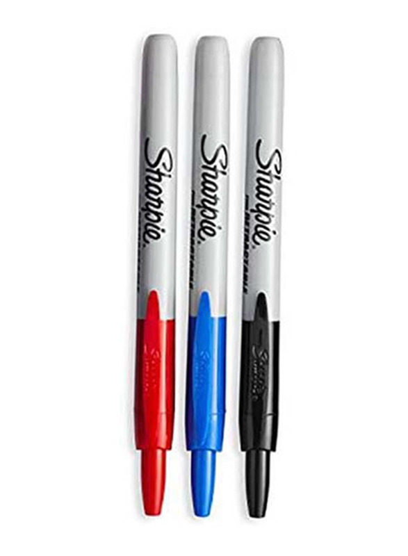 

Sharpie 3-Piece Fine Point Permanent Retractable Marker, Multicolour