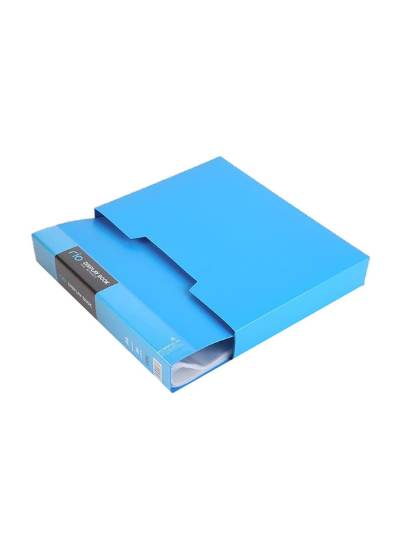 Deli 80 Pocket Display Book With Case, Blue