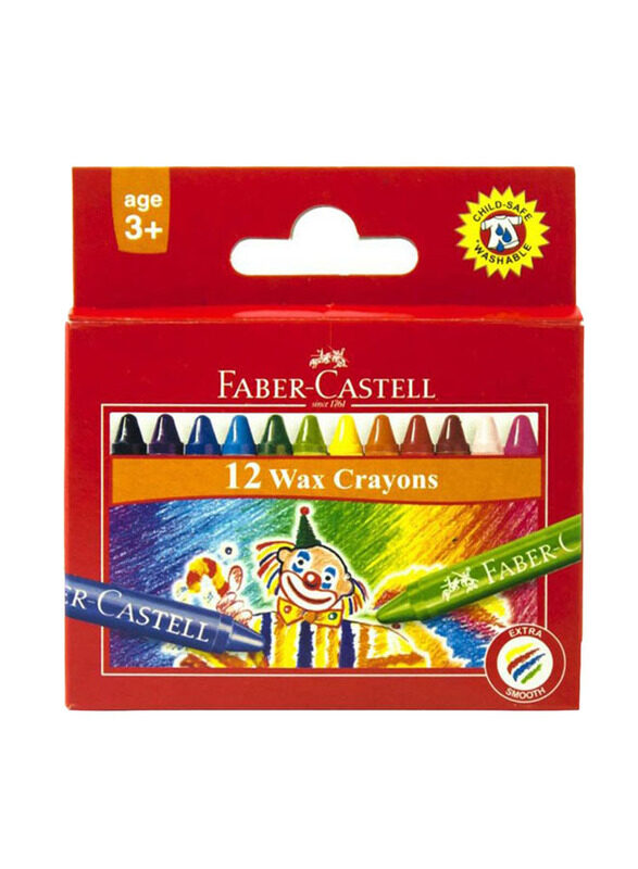 

Faber-Castell Extra Smooth Wax Crayon Set, 1 Piece, Multicolour