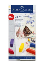 Faber-Castell Soft Pastels Mini Cardboard, 24 Pieces, Multicolour