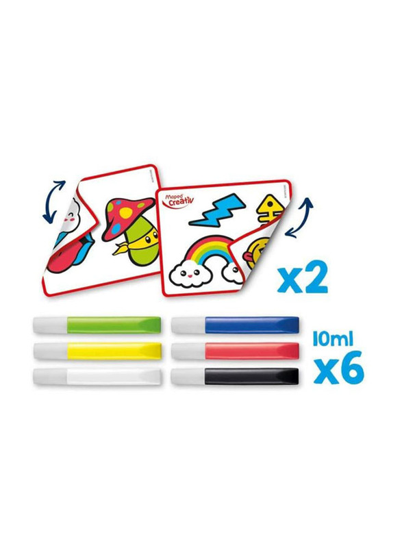 Maped Creativ Mini Box Gel Sticker Set, 8 Pieces, Multicolour