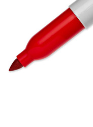 Sharpie 12-Piece Fine Point Permanent Marker, Red