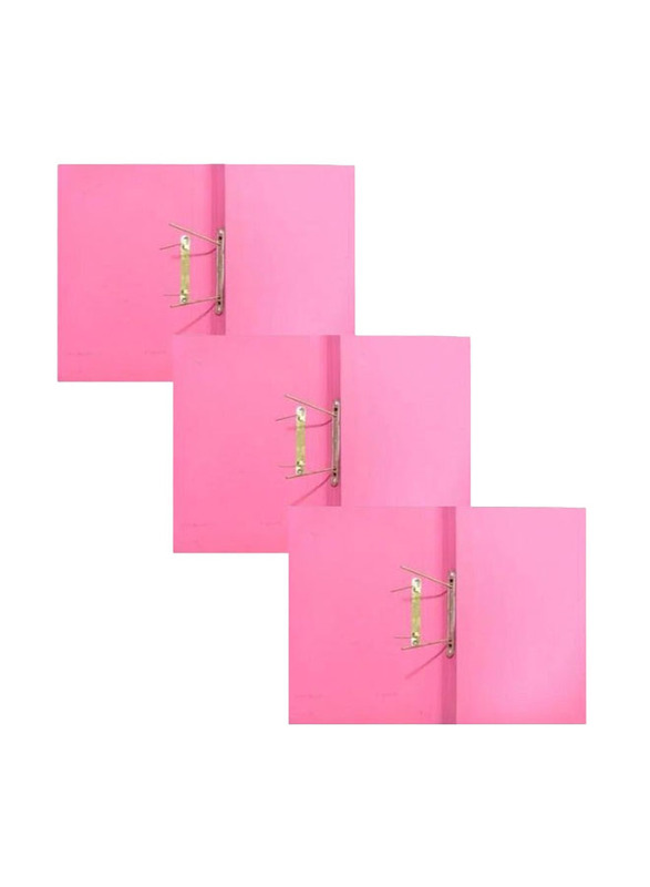 Spring File Folder A4 Documents Filing, 20 Pieces, Pink