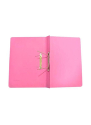 Spring File Folder for A4 Documents Filing, 50 Pieces, Pink