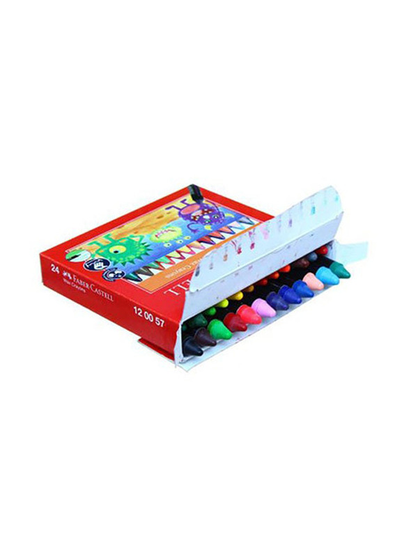 Faber-Castell Wax Crayons Set, 24 Pieces, Multicolour