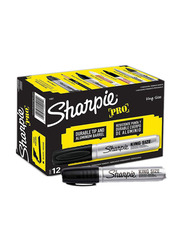 Sharpie 12-Piece Pro King Size Permanent Marker, Black