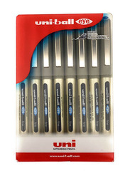 Uniball Eye Rollerball Pen Set, 0.7mm, Grey