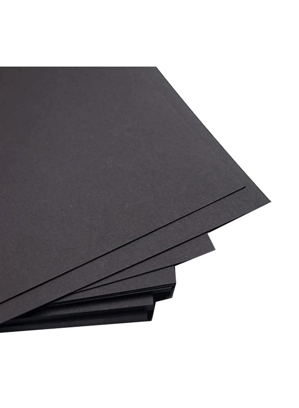 Terabyte Die Cutting Card Paper, 100 Sheets, 160 GSM, A6 Size, Black