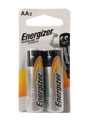 Energizer Max AA Batteries, 2 Pieces, Silver/Black