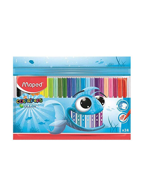 

Maped Peps Colouring Markers, 24 Pieces, 845722, Multicolour