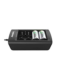 Energizer Universal Battery Charger with Easy-To-Read Led Status Indicator, Black
