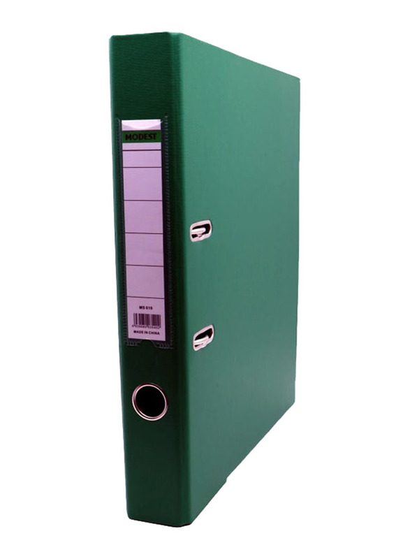 Modest Narrow Box File Folder, Green