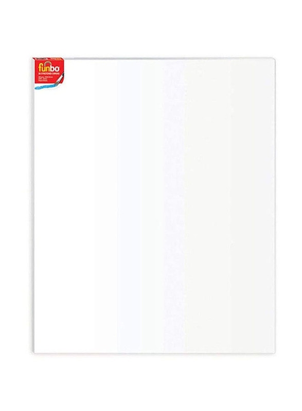 Funbo Cotton 3D Stretched Canvas Board, White