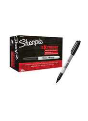 Sharpie 36-Piece Extreme Permanent Marker, Black/Silver