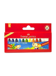 Faber-Castell Bullet Jumbo Wax Crayons, 12 Pieces, Multicolour