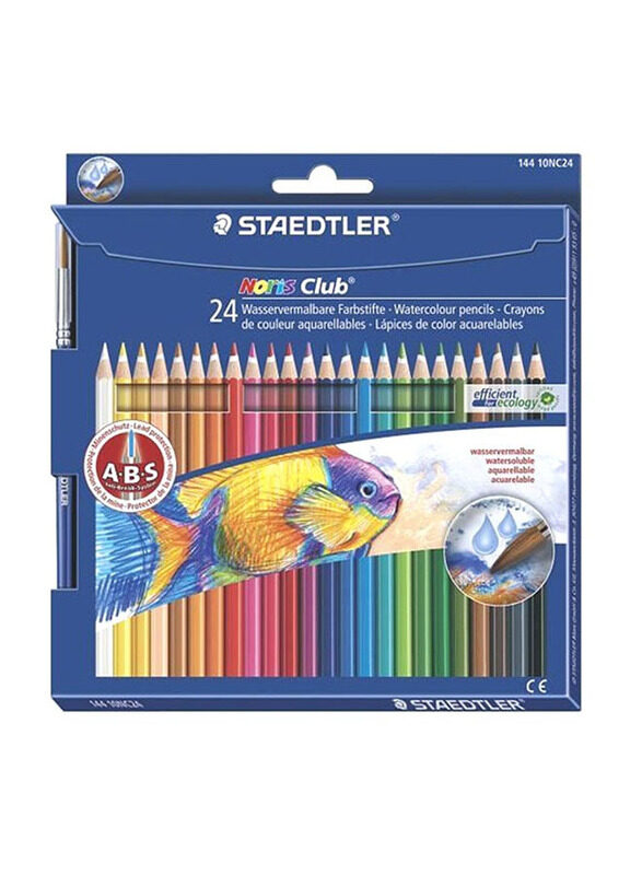 

Staedtler StaEDT Perfumeler Noris Club Colour Pencil with Colouring Book, 24 Pieces, Multicolour