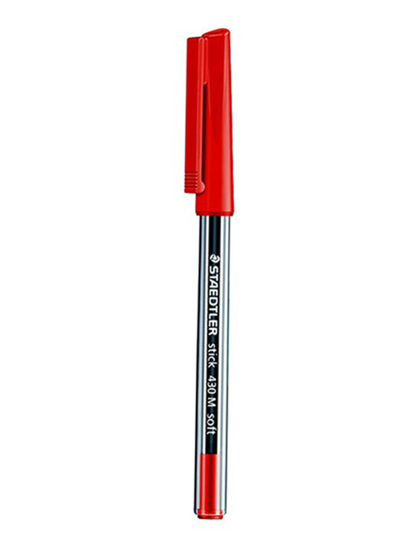 Staedtler 10-Piece Stick Pen, Red