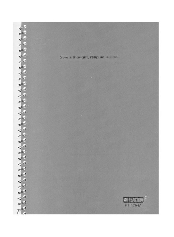 Partner Single Line Notebook, A4 Size, Grey