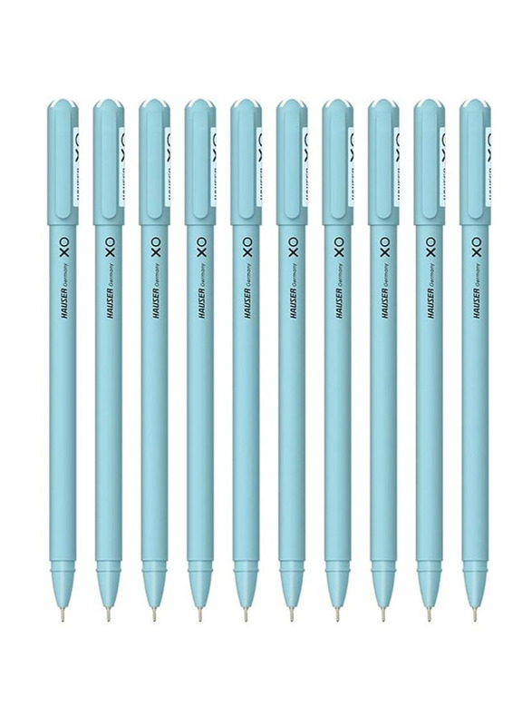 

Hauser 10-Piece XO Ball Pen Set, Blue