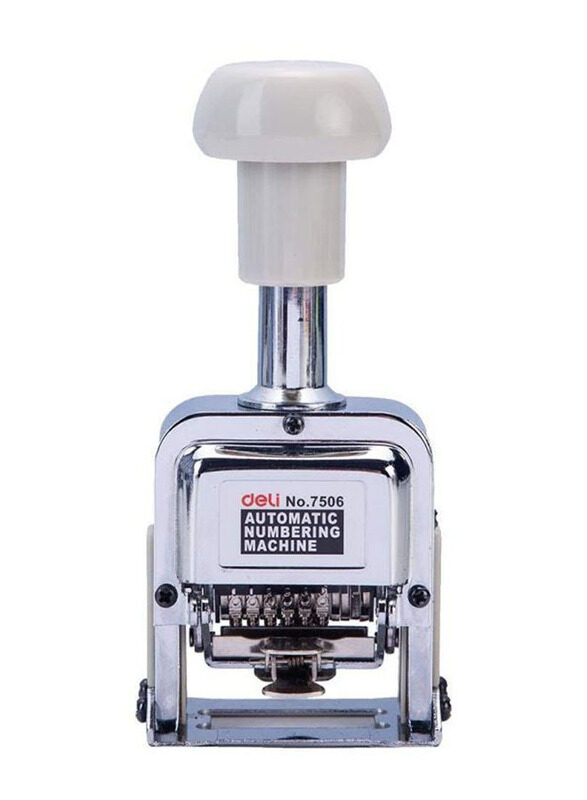 

Deli 6-Digit Automatic Numbering Machine, DLW7506WH, Multicolour