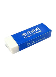 Maxi 20-Piece Big Size Classic Eraser, White