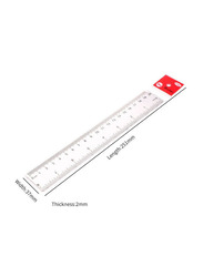 Plastic Simple Straight Ruler Measuring Tool, OS3822, Clear