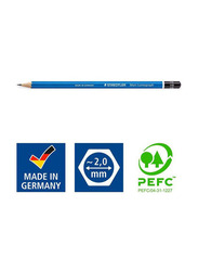 Staedtler 12-Piece Metal Case High Quality Drawing Pencil, Multicolour