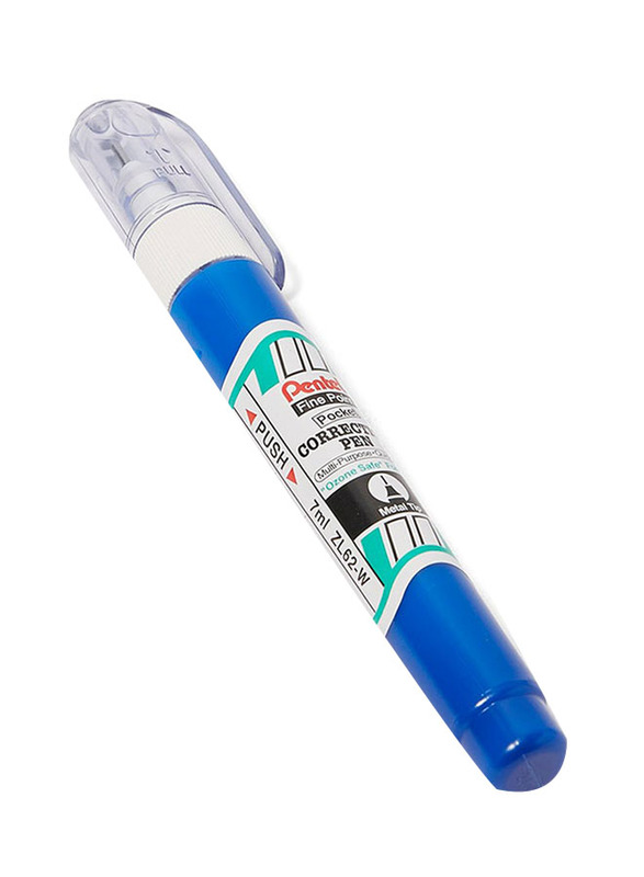 Pentel Fine Point Correction Tip Fluid Pen, Blue