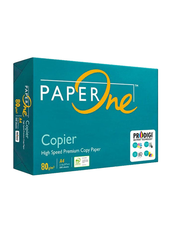 PaperOne Copier Premium Copy Paper, 500 Sheets, 80 GSM, A4 Size