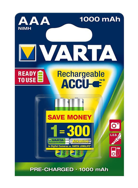 Varta AAA Rechargeable Battery, Multicolour