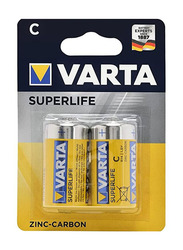 Varta Superlife C Battery, 2 Pieces, Yellow