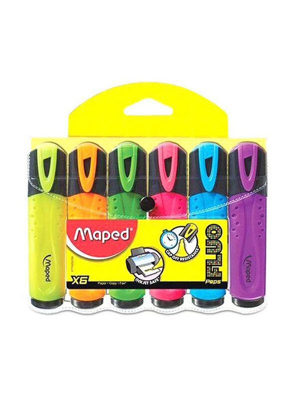 

Maped 6-Piece Fluo Peps Highlighter Set, Multicolour