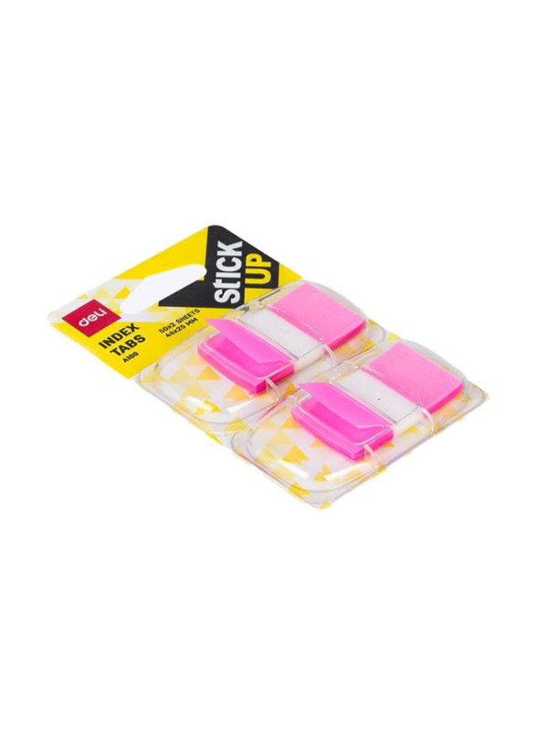 Deli Index Tab Sticky Note, Pink