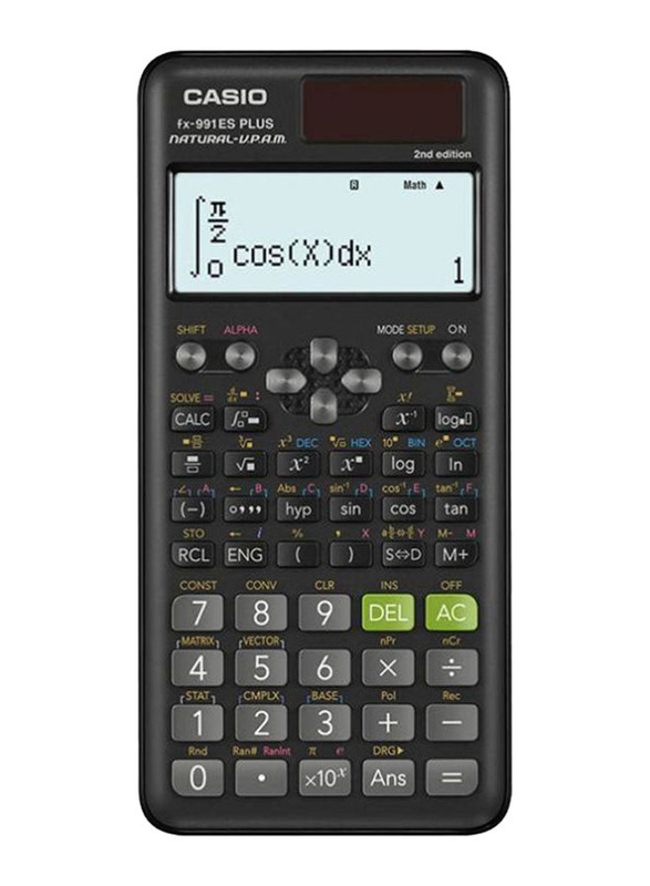 Casio FX-991 ES Plus Calculator with Side Spiral A4 Book and 10 Ball Pen, Multicolour