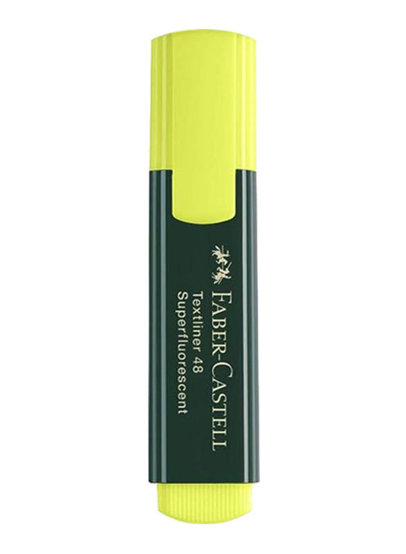 Faber-Castell 6-Piece Chisel Tip Highlighter, Yellow