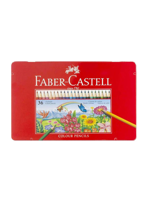 Faber-Castell Redline Color Pencil Set, 36 Pieces, Multicolour
