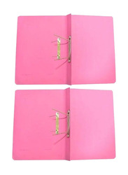 Spring File Folder for A4 Documents Filing, 50 Pieces, Pink
