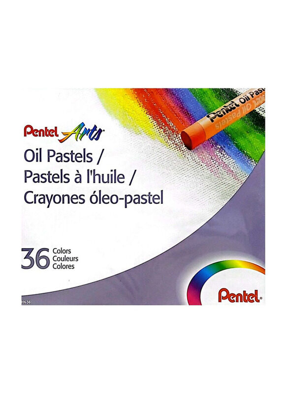 

Pentel 36-Piece Oil Pastels Colour Caryon Set, Multicolour